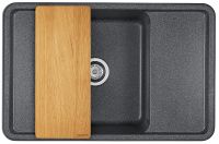 Кухонная мойка Aquaton Беллис 78 Графит арт-1A725032BS210 — фото 4, Кухонные мойки