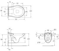 Унитаз Migliore Impero подвесной без сиденья арт-20796 — фото 3, Подвесные унитазы