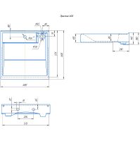 Раковина Кировит Престиж 60 на стиральную машину Белая арт-Вн Крв73 — фото 6, Раковины на стиральную машину