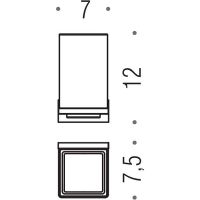 Стакан для зубных щеток Colombo Design Look Черный матовый арт-B1602.NM-VAN — фото 4, Стаканы для зубных щеток