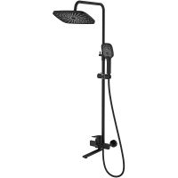 Душевая система Splenka Черная матовая арт-S40.24.06 — фото 1, Душевые стойки