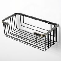 Полка корзина WasserKRAFT Exter Светлая бронза арт-K-744 — фото 2, Полки для ванной и душа