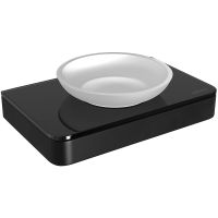 Мыльница Lemark Glass Line Черная матовая арт-9742039 — фото 1, Мыльницы