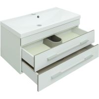 Тумба с раковиной Aquanet Верона 90 подвесная Белая матовая арт-287647 — фото 2, Тумбы с раковиной