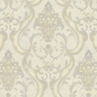 Обои Emiliana Parati Damasco Reale Винил на флизелине (1,06*10,05) Бежевый/Серебряный, Дамаск арт-73407 — фото 1, Обои для стен