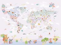 Товар: Фреска детская Ortograf Little Friends 34384 Фактура флок FLK Флизелин (4*3) Розовый/Разноцветный, Карты/Животные арт-34384 (флок FLK) - фото 2 Фреска детская Ortograf Little Friends 34384 Фактура флок FLK Флизелин (4*3) Розовый/Разноцветный, Карты/Животные арт-34384 (флок FLK) — фото 2, Фрески