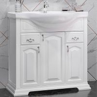 Тумба под раковину Opadiris Риспекто 85 Белая матовая арт-00-00006704 — фото 1, Тумбы под раковину