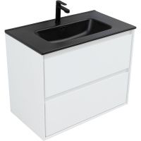 Тумба под раковину Aquanet Милан 80 подвесная Белый глянец арт-336369 — фото 6, Тумбы под раковину