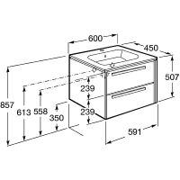 Товар: Тумба под раковину Roca Lago 60 подвесная Белый глянец арт-857295806 - фото 5 Тумба под раковину Roca Lago 60 подвесная Белый глянец арт-857295806 — фото 5, Тумбы под раковину