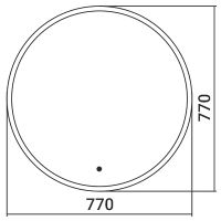 Товар: Зеркало Silver Mirrors Monaco 77 с подсветкой Черное с бесконтактным выключателем и диммером арт-LED-00002770 - фото 5 Зеркало Silver Mirrors Monaco 77 с подсветкой Черное с бесконтактным выключателем и диммером арт-LED-00002770 — фото 5, Зеркала в ванную комнату