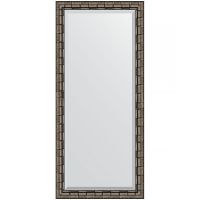 Зеркало Evoform Exclusive 163х73 с фацетом в багетной раме - Серебряный бамбук 73 мм арт-BY 1206 — фото 1, Зеркала в ванную комнату