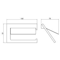 Держатель туалетной бумаги Timo Petruma с крышкой Хром арт-15242/00 — фото 2, Держатели туалетной бумаги