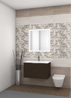 Керамическая плитка Kerama Marazzi Семпионе бежевый светлый структура обрезной настенная 30x89,5 см арт-13099R — фото 2, Керамическая плитка