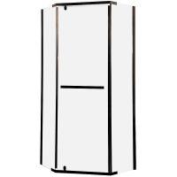 Душевой уголок Ceruttispa Chika 100x100 ZP101B профиль Черный матовый стекло прозрачное арт-CHIKA ZP101B — фото 6, Душевые уголки трапеция