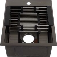 Кухонная мойка Fabia 40х50 Графит арт-40503G — фото 1, Кухонные мойки