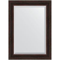 Зеркало Evoform Exclusive 109х79 с фацетом в багетной раме - Темный прованс 99 мм арт-BY 3473 — фото 1, Зеркала в ванную комнату
