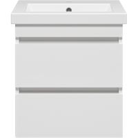 Тумба с раковиной Misty Енисей 50 подвесная Белая арт-УТ000011304 — фото 2, Тумбы с раковиной