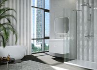 Керамическая вставка Creto Ganna Bloom Smoke 20х60 см арт-04-01-1-17-03-18-1903-0 — фото 2, Керамическая плитка