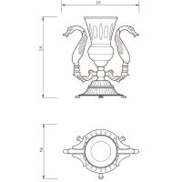 Стакан для зубных щеток Migliore Luxor Золото арт-26216 — фото 3, Стаканы для зубных щеток