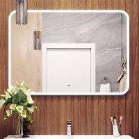 Зеркало Bond Cube 120x80 с подсветкой с сенсорным выключателем арт-M39ZE-12080 — фото 1, Зеркала в ванную комнату