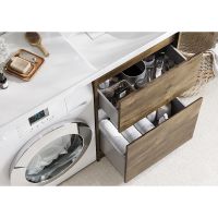 Тумба под раковину Aquaton Лондри 120 Дуб Рустикальный без фасада арт-1A266901LHDR0 — фото 11, Тумбы под раковину