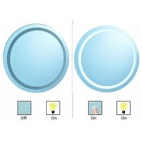 Зеркало Gappo 60 с подсветкой с сенсорным выключателем арт-G603 — фото 4, Зеркала в ванную комнату