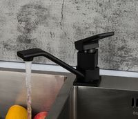 Смеситель для кухни Gappo G17-6 Черный матовый арт-G4517-6 — фото 3, Смесители для кухни