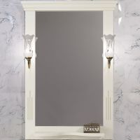 Зеркало Opadiris Риспекто 65 Слоновая кость с выключателем арт-00-00007056 — фото 1, Зеркала в ванную комнату