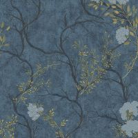 Обои Emiliana Parati Zen Винил на флизелине (1,06*10,05) Синий, Деревья/Цветы арт-72959 — фото 1, Обои для стен