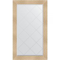 Зеркало Evoform Exclusive-G 131х76 с гравировкой в багетной раме - Золотые дюны 90 мм арт-BY 4236 — фото 1, Зеркала в ванную комнату