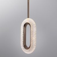 Подвесной светильник Artelamp Ovale Прозрачный Золото арт-A2489SP-1GO — фото 3, Подвесные светильники