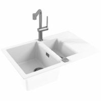 Кухонная мойка Alveus Granital Cadit 70 Arctic G11 790x500 Белая арт-1131357 — фото 2, Кухонные мойки