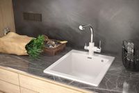 Товар: Кухонная мойка Paulmark Kante 50 Серая арт-PM105152-GR - фото 3 Кухонная мойка Paulmark Kante 50 Серая арт-PM105152-GR — фото 3, Кухонные мойки