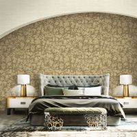 Обои Emiliana Parati Amuleto Винил на флизелине (1,06*10,05) Бежевый/Золото/Коричневый, Абстракция арт-83552 — фото 2, Обои для стен