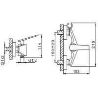 Гигиенический душ со смесителем Frap H57 Черный матовый Хром арт-F2057 — фото 9, Гигиенические души
