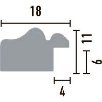 Багет Decomaster 2400x18x11 мм арт-119-34 — фото 2, Багеты