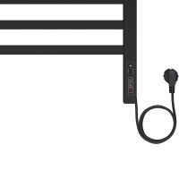 Электрический полотенцесушитель Aquatek Альфа П7 500x700 с полкой Черный муар арт-AQ EL RRP0770BL — фото 13, Электрические полотенцесушители