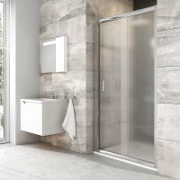 Душевая дверь Ravak Blix BLDP2-100 профиль Хром стекло Grape арт-0PVA0C00ZG — фото 2, Раздвижные душевые двери