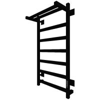 Электрический полотенцесушитель Тругор ПЭК 20квП СП 80x50 с полкой Черный арт-Пэксп20квП/8050чернВГП — фото 2, Электрические полотенцесушители