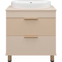 Тумба с раковиной Brevita Enfida 70 Бежевая матовая арт-УТ000015614 — фото 2, Тумбы с раковиной