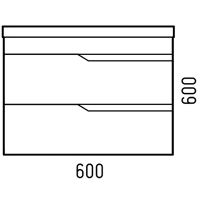 Тумба под раковину Corozo Теона 60 Z2 подвесная Белая арт-SD-00001672 — фото 7, Тумбы под раковину