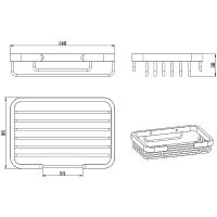 Мыльница Allen Brau Priority Черная матовая арт-6.31016-31 — фото 5, Мыльницы