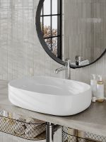 Раковина-чаша Orange 60 Белая глянцевая арт-B08-600W — фото 6, Раковины накладные