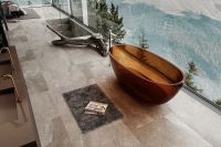 Ванна из полиэфирной смолы Abber Kristall 165х78 Коричневая без гидромассажа арт-AT9701Opal — фото 5, Ванны из полиэфирной смолы