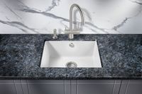 Кухонная мойка Milacio Leon 55 Cuarzo Белая арт-MC.77082 — фото 3, Кухонные мойки