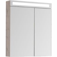 Зеркальный шкаф Dreja Max 70 с подсветкой Дуб Кантри арт-77.9008D — фото 1, Зеркальные шкафы в ванную