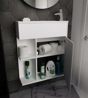 Тумба с раковиной 1MarKa Stretto 70П подвесная Белый глянец арт-У94633 — фото 4, Тумбы с раковиной