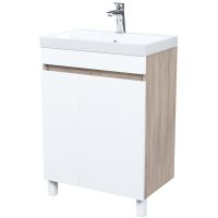 Тумба с раковиной Iddis Zodiac 60 Белая матовая Дерево арт-ZOD6ADFi95K — фото 1, Тумбы с раковиной