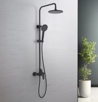 Душевая система Aquatek Бетта Черная матовая арт-AQ2160MB — фото 2, Душевые стойки