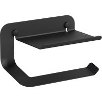 Держатель туалетной бумаги Sonia Quick с полкой Черный матовый арт-185252 — фото 1, Держатели туалетной бумаги